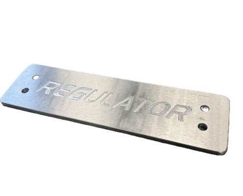 transom plate double hole 375